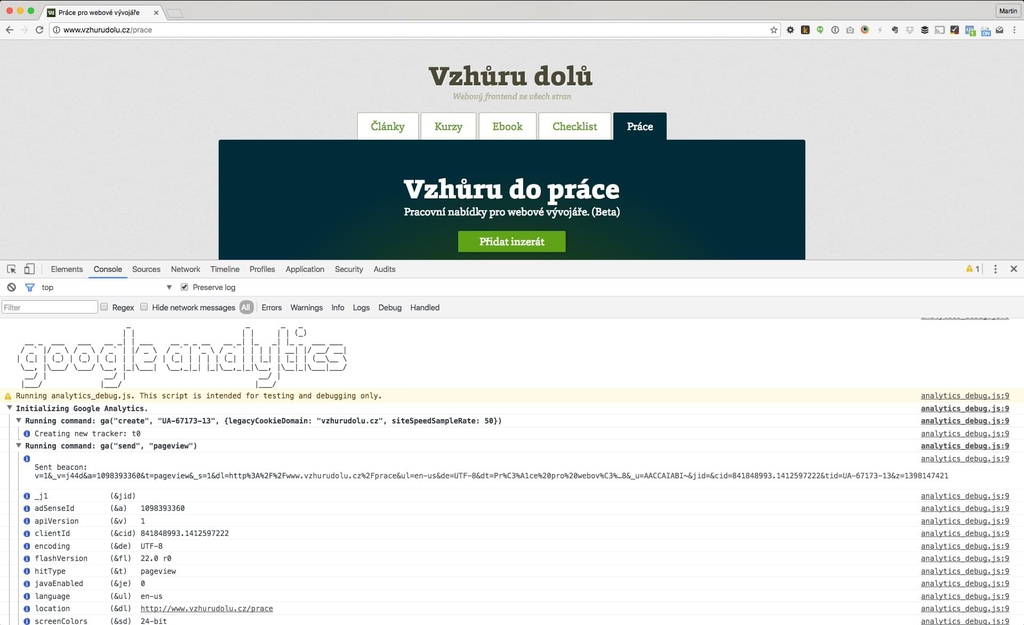 Analytics Debugger
