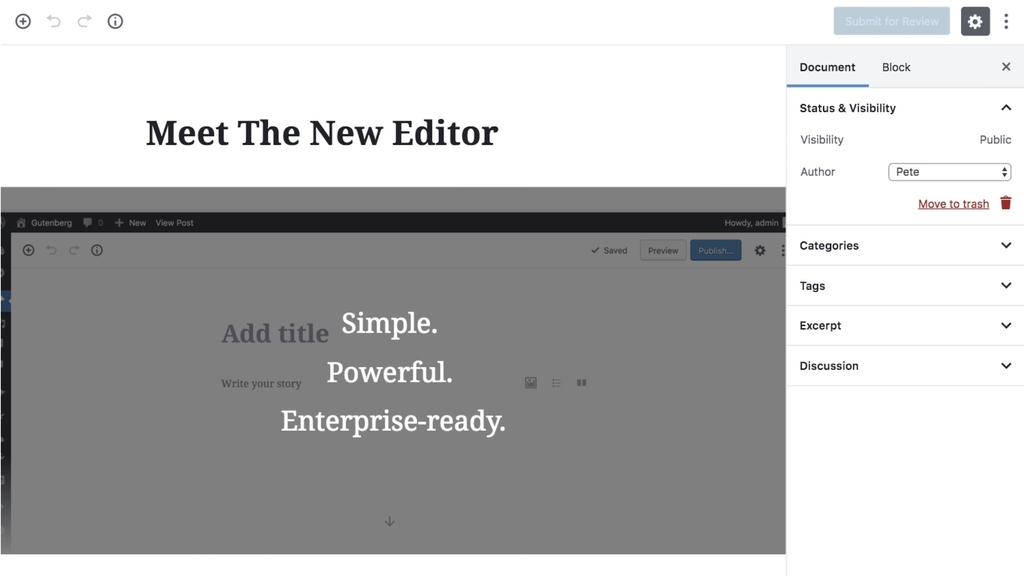 Editor Gutenberg